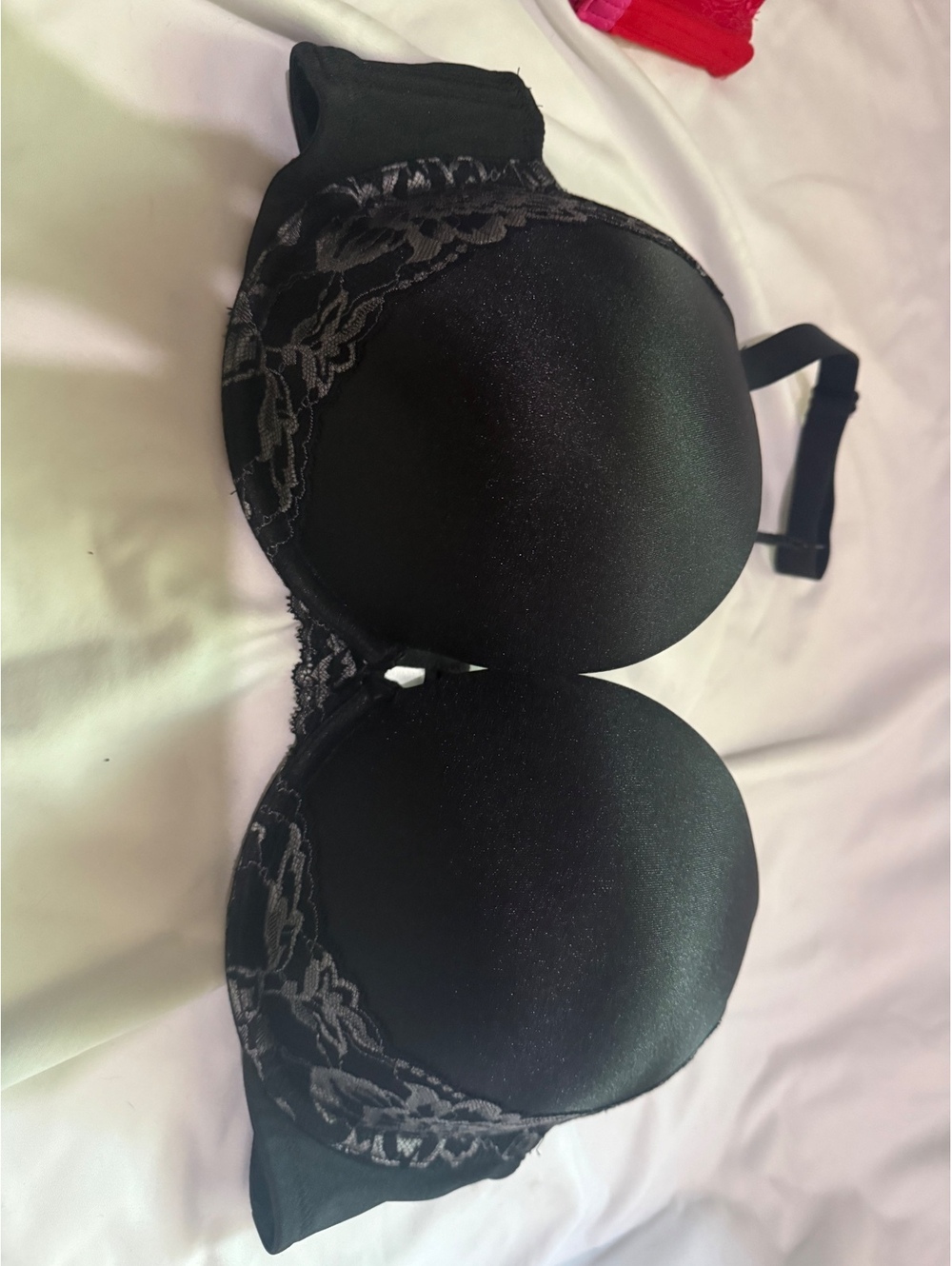 Cacique Lane Bryant Black & Gray Lace Bra 40DD – Like New